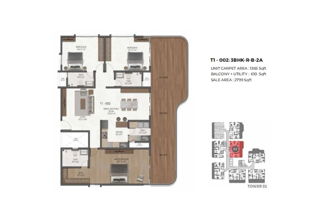 Sample unit layout, Mana Verdant Terraces